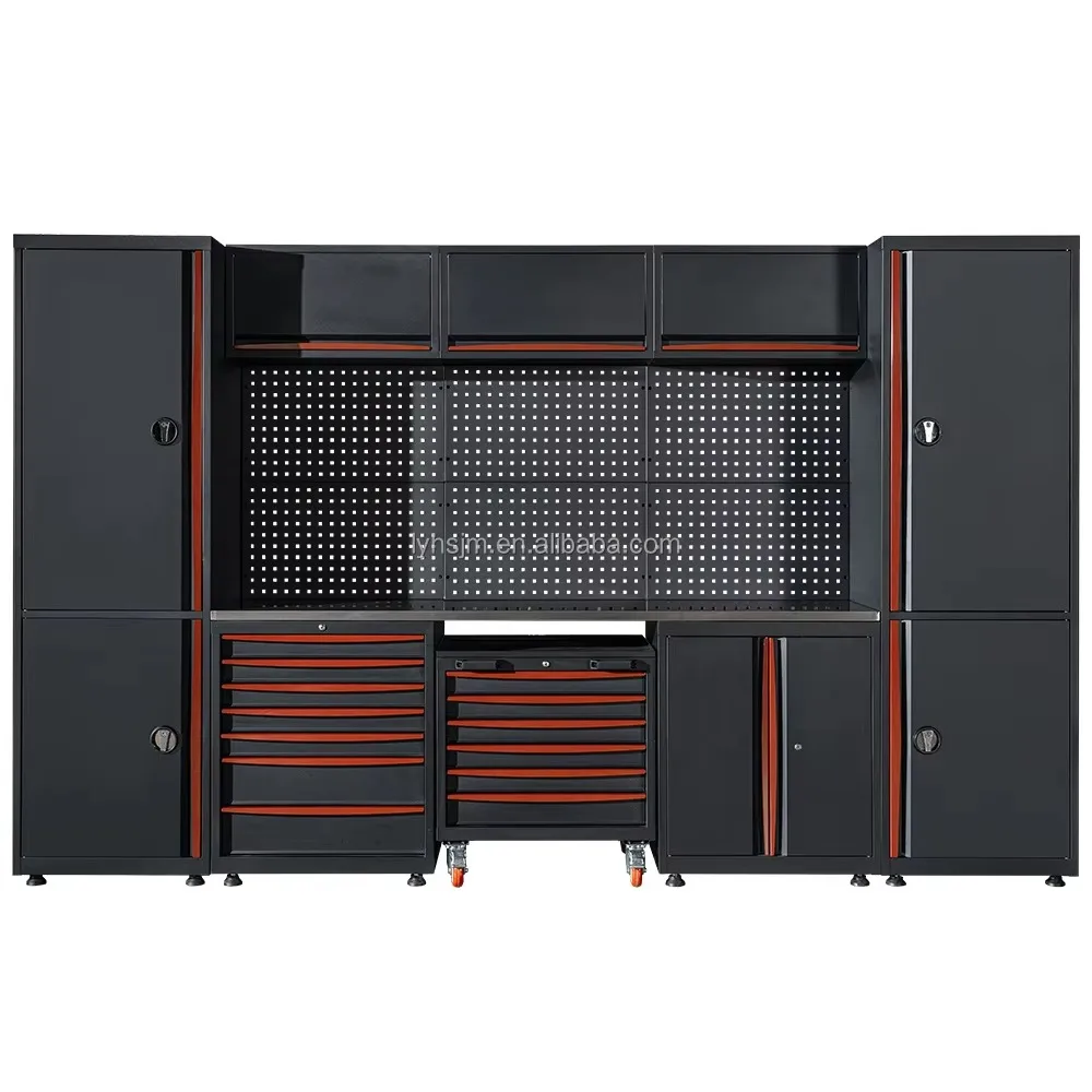 

Customizable Auto Repair Workbench Tool Storage Cabinet Garage Workstation Organizer with OEM Support