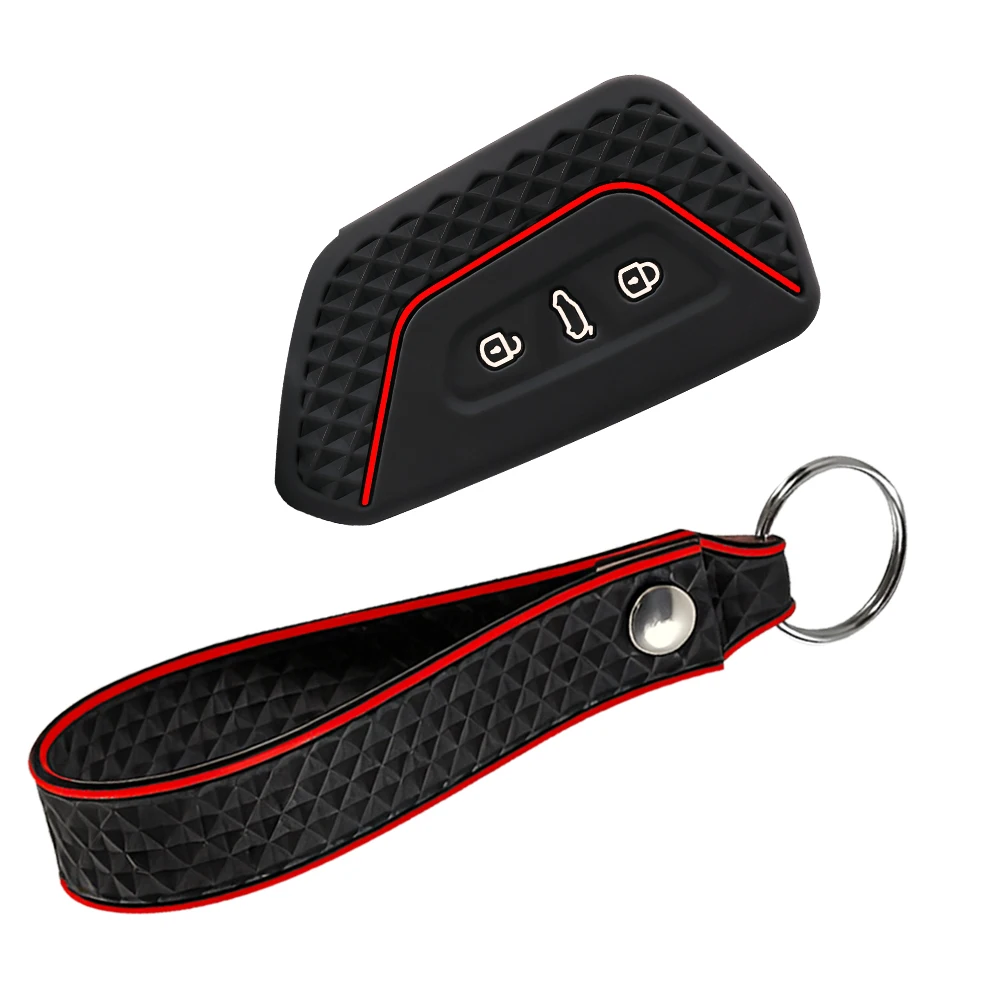 New Car Key Case Cover for VW Volkswagen/Golf 8 MK8 ID.3 ID.4 /Cupra/Skoda/Octavia A8/SEAT/Leon MK4 2020 2021/Formentor/Tarraco