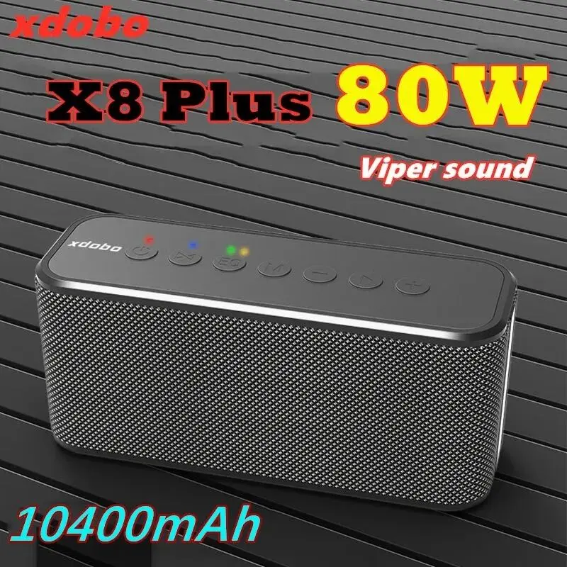 XDOBO X8 Plus TWS Wireless Bluetooth Speaker 80W Subwoofer Soundbar Mobile Phone Charging Soundbox Echo Wall Music Center Column