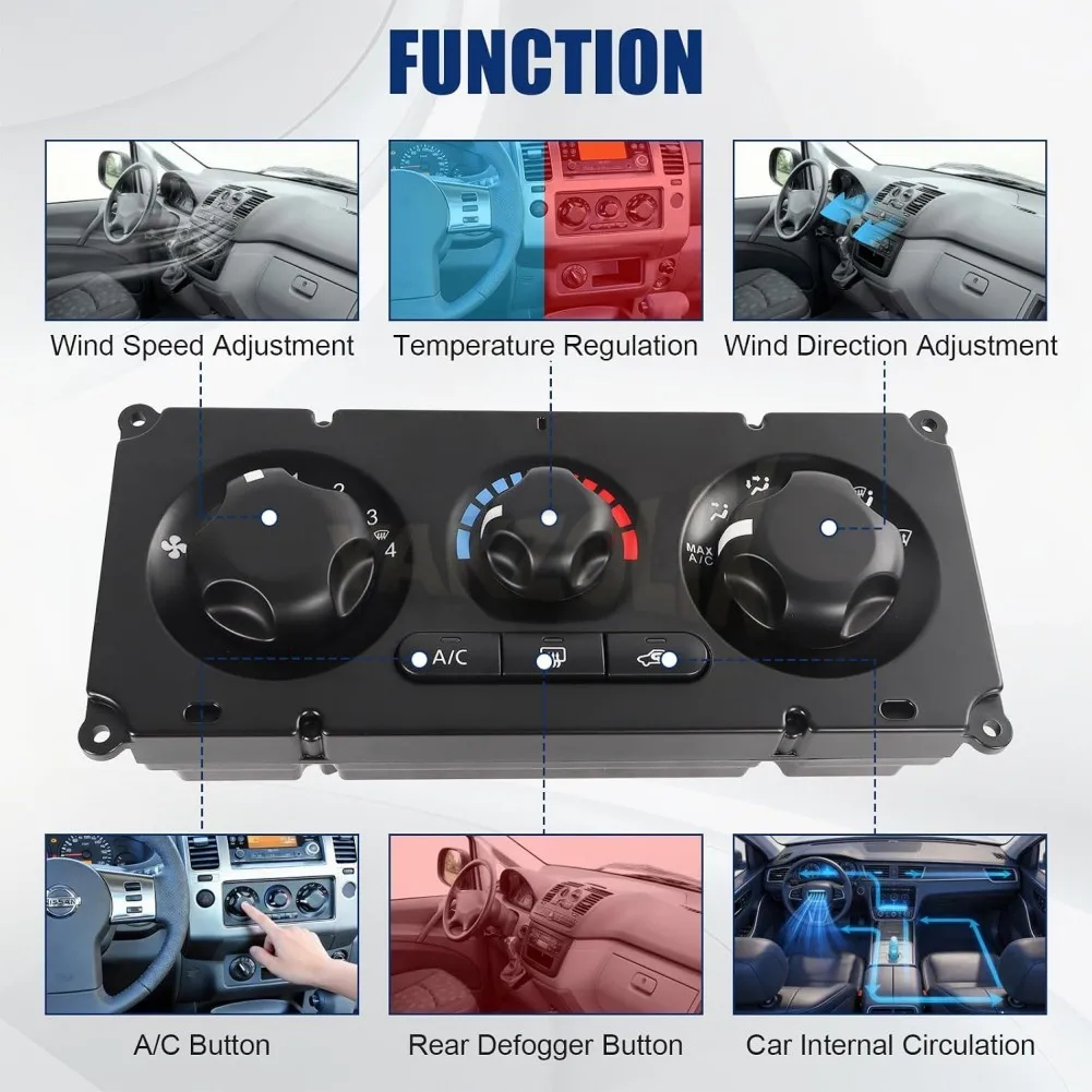 27510-JS60B 27510JS60B For Nissan Frontier Navara D40 YD25 Pick Up 2007-2012 Air Conditioner Switch Heater HVAC Control Panel