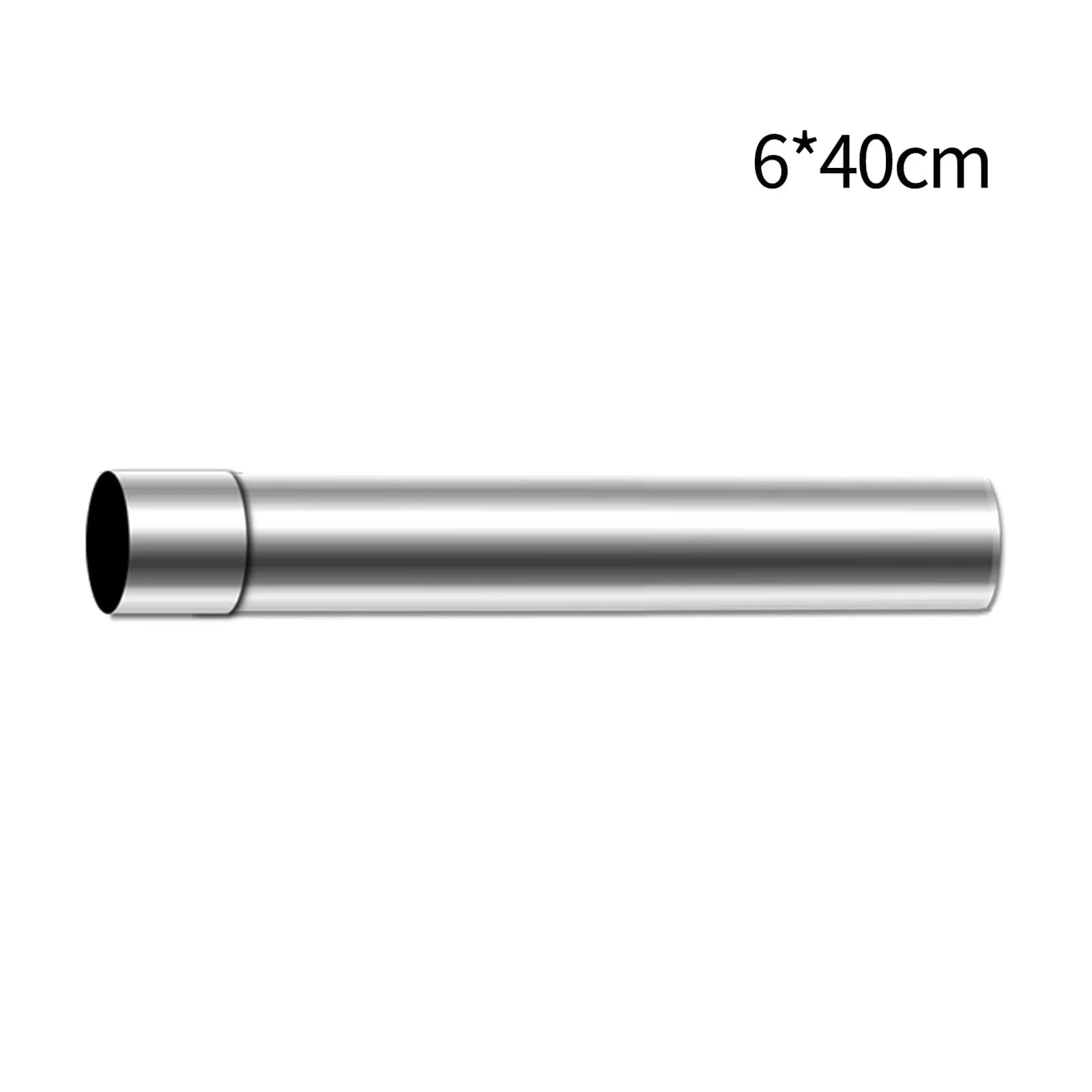Tubo de escape de acero inoxidable de 6 cm de diámetro para calentadores de agua a gas, perfecto para estufas de leña y aplicaciones de alta temperatura