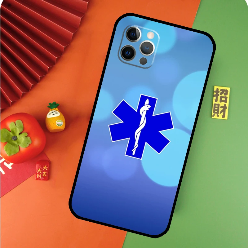 Ambulance EMS EMT Paramedic Phone Case For iPhone 14 13 12 11 Pro Max Mini XS X XR 6 7 8 Plus SE 2020 Soft Cover Case