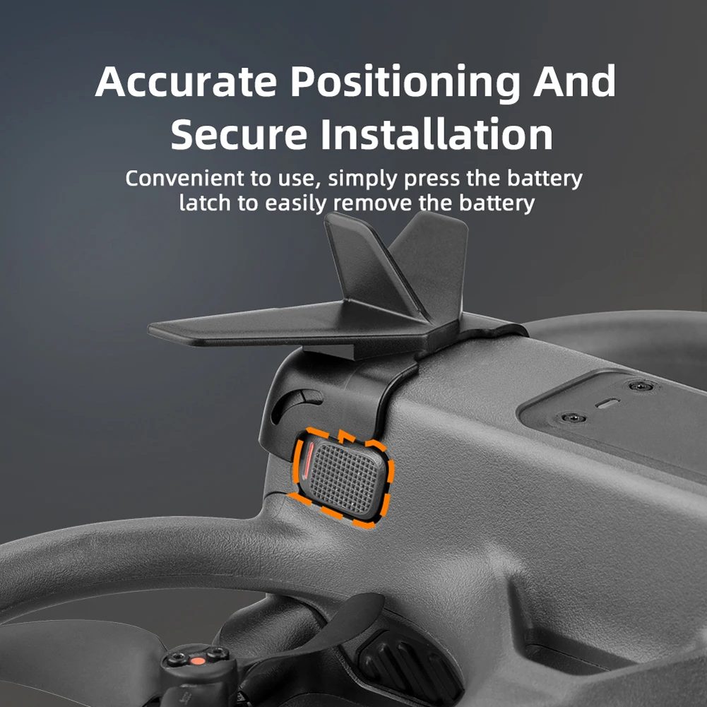 Battery Protection Cover Drone Battery Protection Tail Spoiler Battery Buckle Flight Tail for DJI Avata 2 Drone Accessories