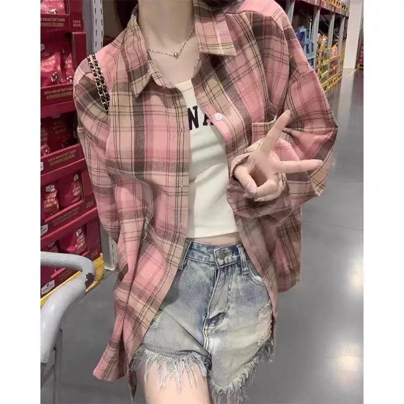 172 pink plaid [high quality fabric]