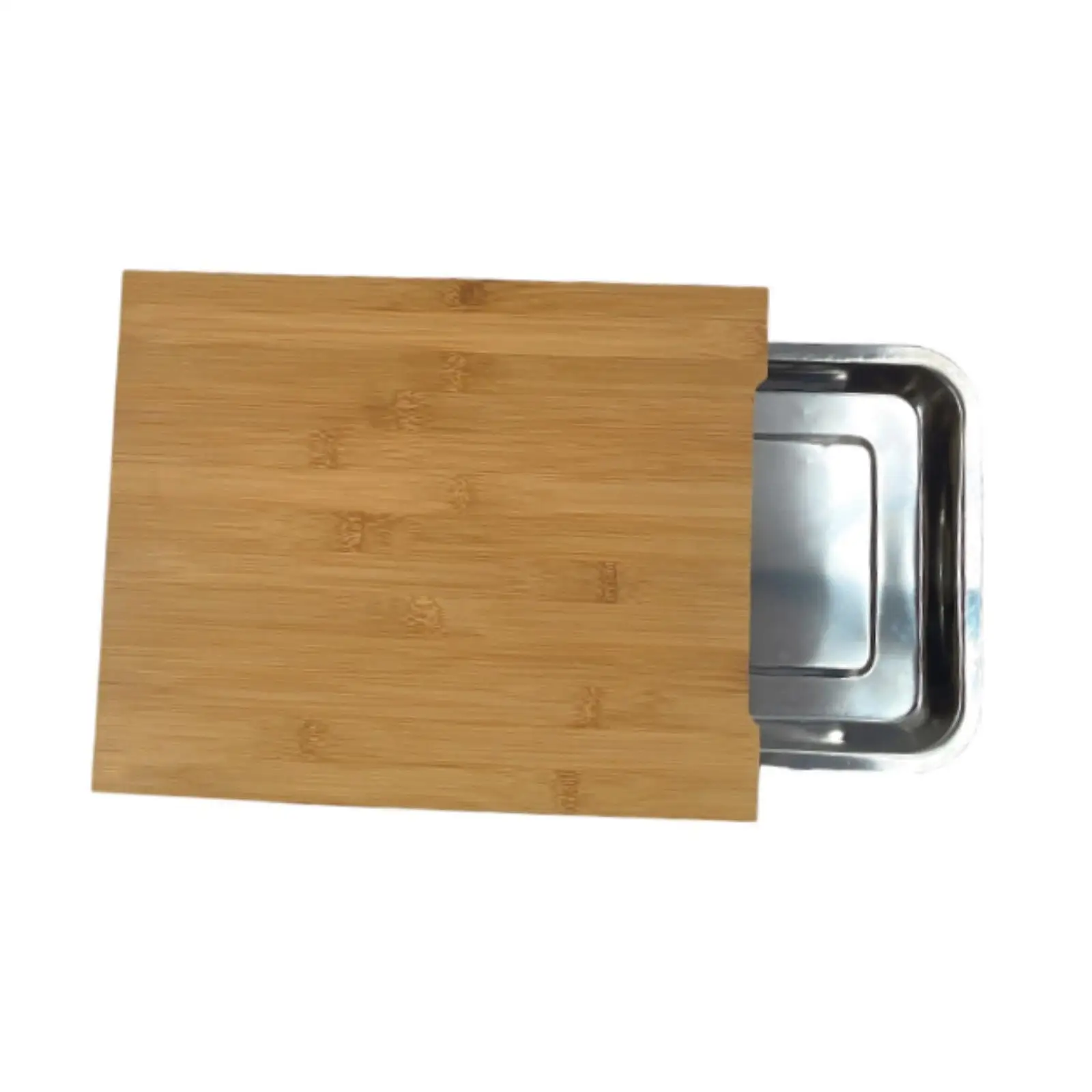 Cutting Board with Tray Kitchen Baking Tools Meat Steak Bamboo Cutting Board