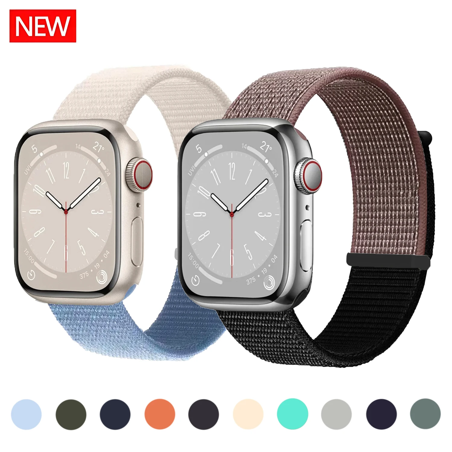 Hochwertige Nylon-Armbänder für Apple Watch 46mm 45mm 42mm 49mm 44mm Armband Correa Iwatch Series11 9 10 8 7 6 5 SE 3 Ultra