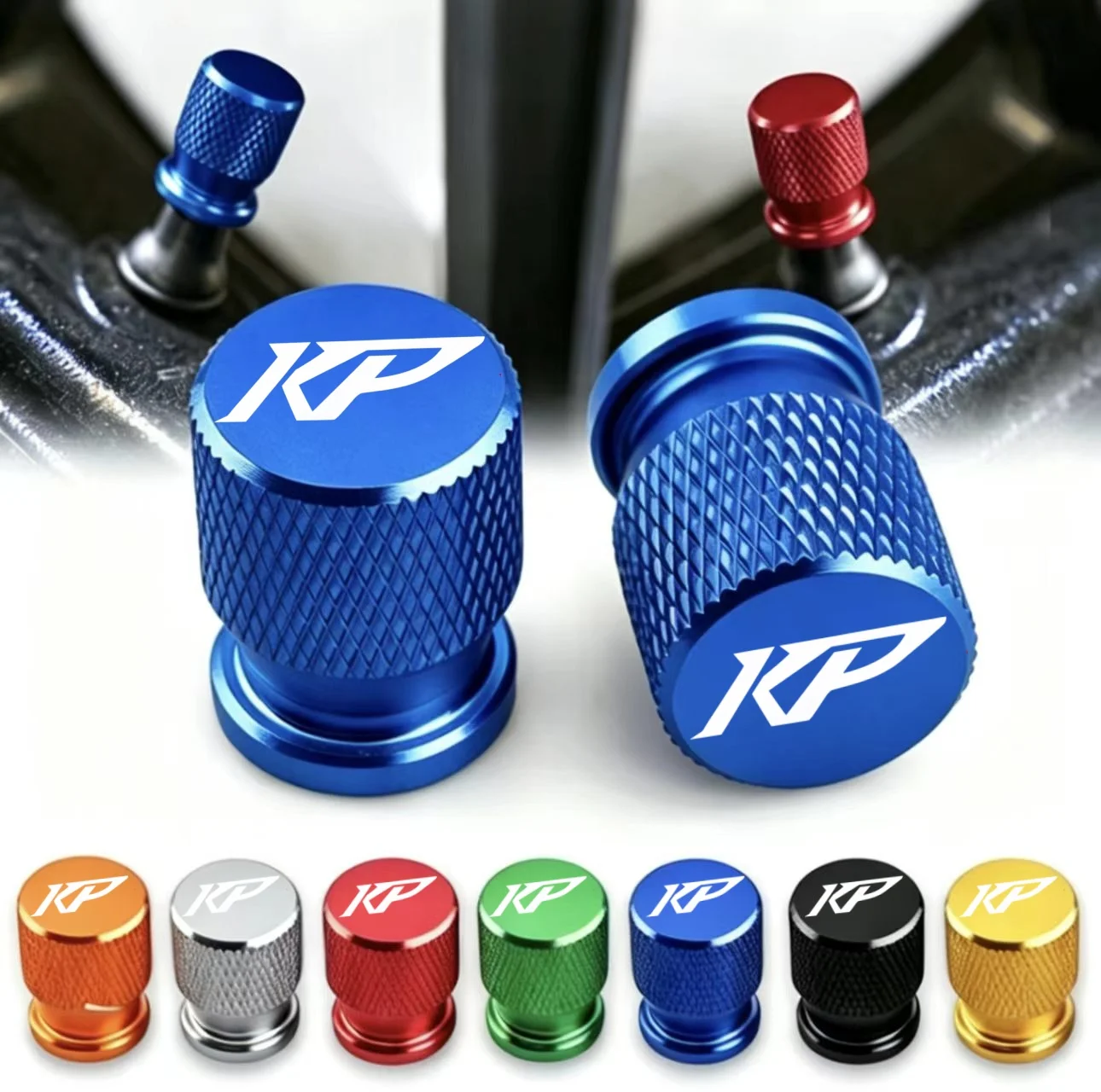Latest Motorcycle Tire Valve Stem Cap Suitable for KP Series Models Black ABS Plastic Valve Cap for Bicycle And Scooter