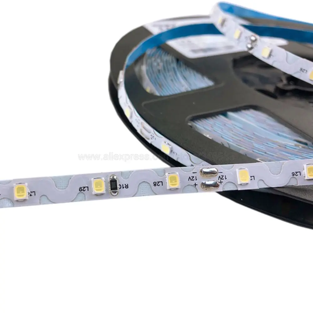 Picture 6: 10m 12VDC 2835 S Shape LED Strip Light Tape 60LEDs/m Flexible Warm White Free Bemd LED Light Strip for Room Bedroom Backlight TV