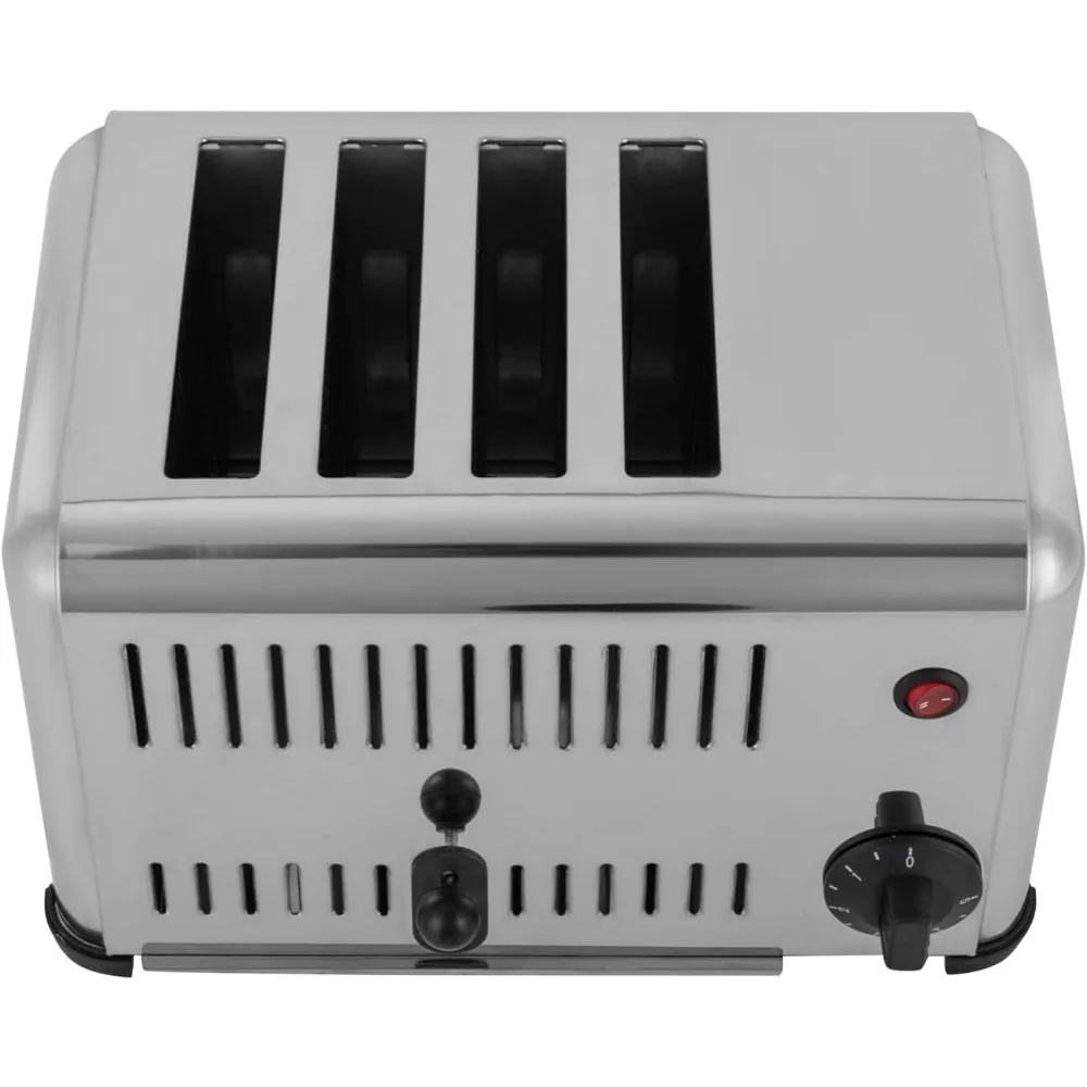 Bread Baking Machine, 4-Slice Pop-up Stainless Steel Baking Machine, Bread Baking Machine Machine with Timing Function