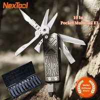 NexTool 10 In 1 Pocket Multitool E1 EDC Multi Functional Tools Replaceable Carving Knife Folping EDC Equipment Folding Multitool