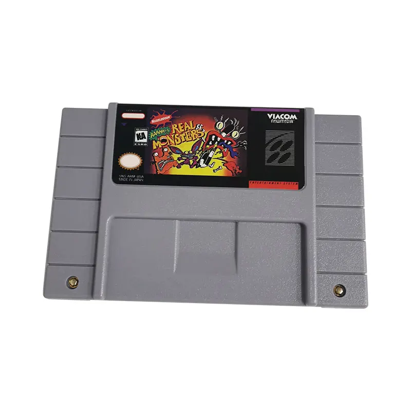 

AAAHH!!! Real Monsters - 16 Bit Retro Video Game Super Famiocm NES SNES Cartridge For SFC Classic Console | US NTSC Version