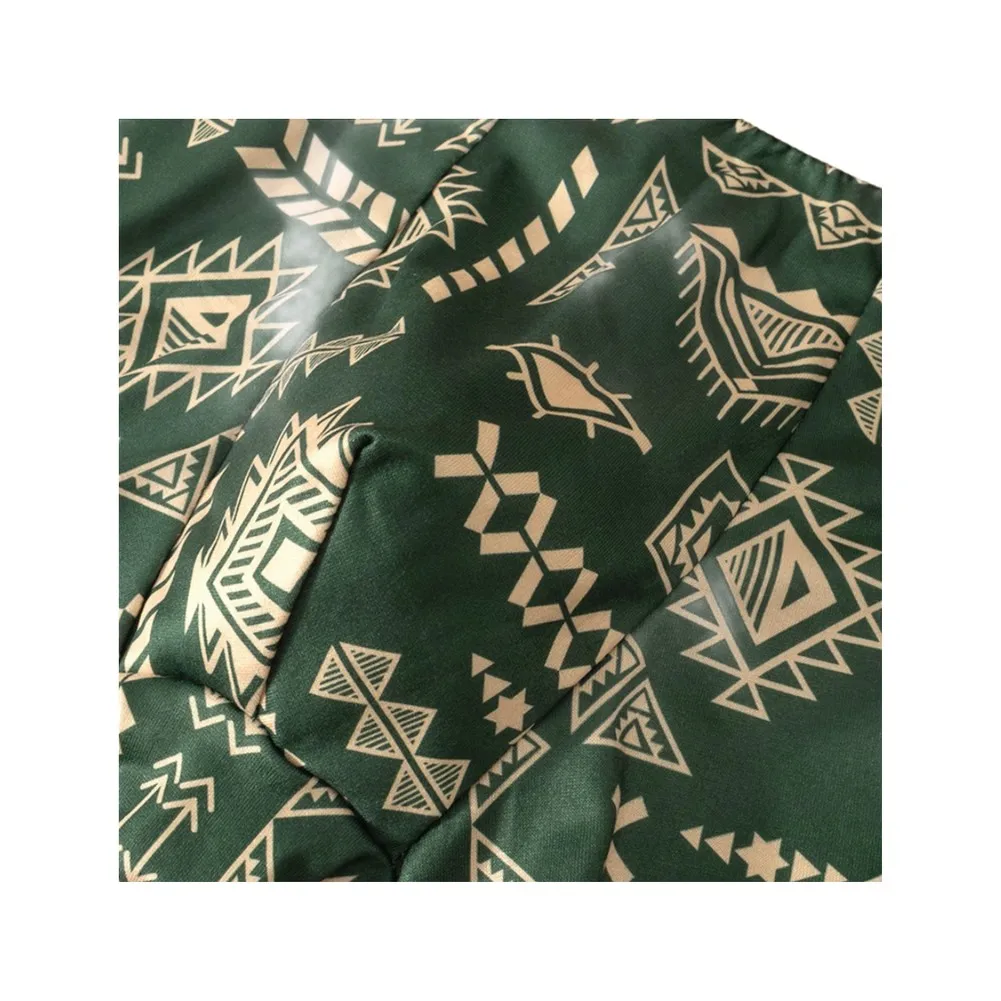 Men Retro Ethnic Printed Fashion Casual Boxers Shorts Underwear Comfortable Elastic Middle Rise Four Corners Trunk