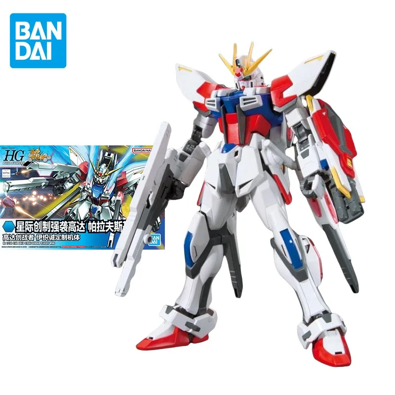 

Bandai Original GUNDAM HG BF 1/144 Anime Build Strike Gundam Action Figure Assembly Model Toys Collectible Gifts for Children