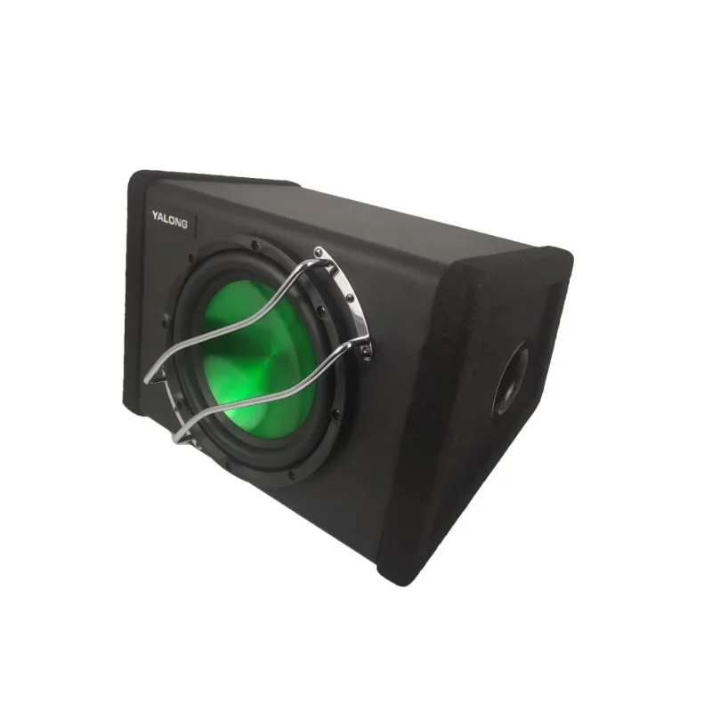 Fotografia 6: KYYSLB alto-falante de caixa de atualização e modificação de áudio de carro de 10 polegadas, subwoofer trapezoidal de carro de alta potência ativo