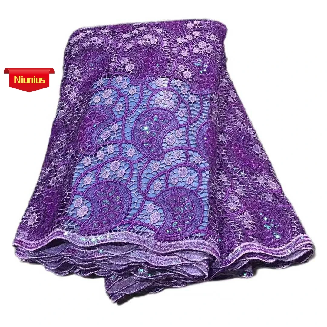 

2025Latest Skin friendly High Quality Guipure Lace Cord Lace With Sequin Fabric for Party Evening Dress NN2318_Z