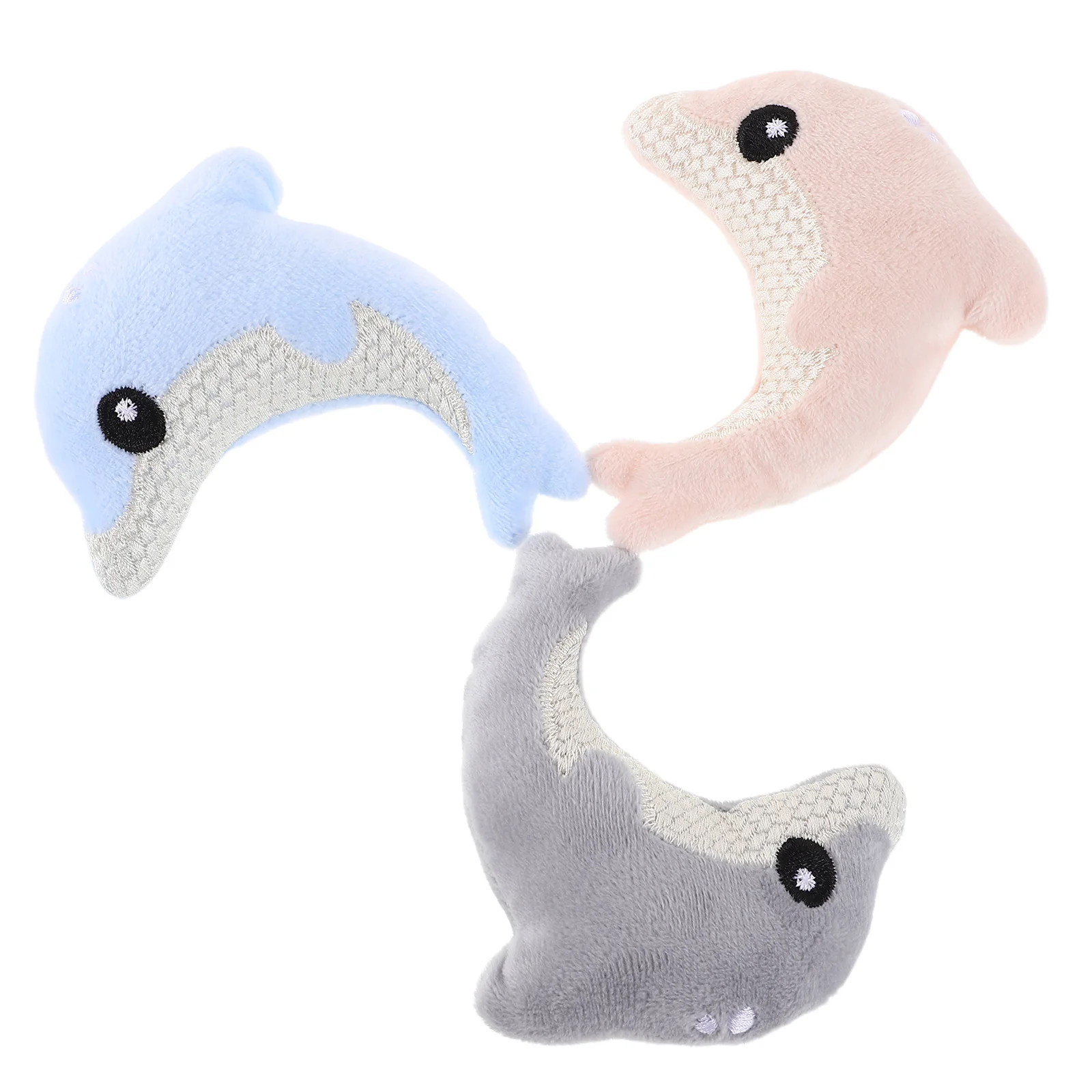 

3pcs Dolphin-Shaped Cat Cute Interactive Kicker For Indoor Cats Stimulation Play Comfortable Material Stocking Stuffers