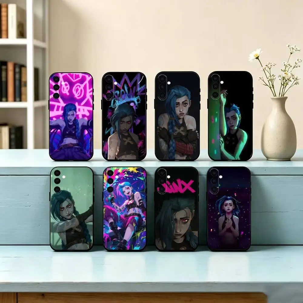 Jinx, the Loose Canno Phone Case For Samsung Galaxy A73,A72,A71,A70,A53,A52,A51,Soft Silicone Black Cover