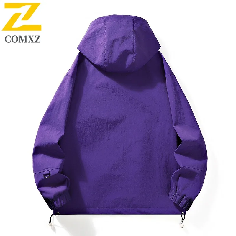 COMXZ Biker Jacket Windproof Waterproof Lightweight Outdoor Fishing Hiking Coat Climbing Comfortable High Quality Mens Outerwear #4