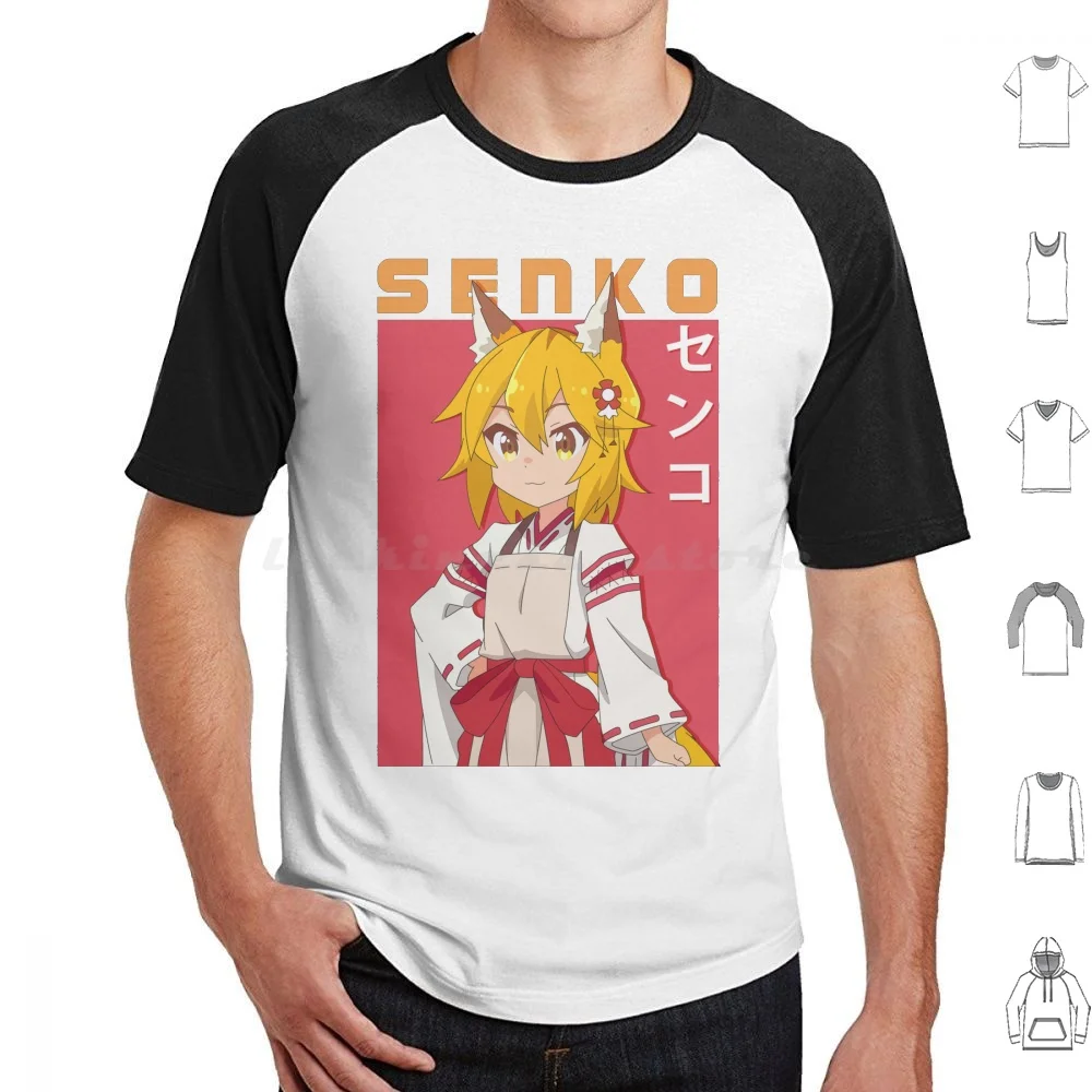 Senko San T Shirt Cotton Men Women DIY Print Senko San The Helpful Fox Senko San Peeker Sewayaki No Senko San Manga