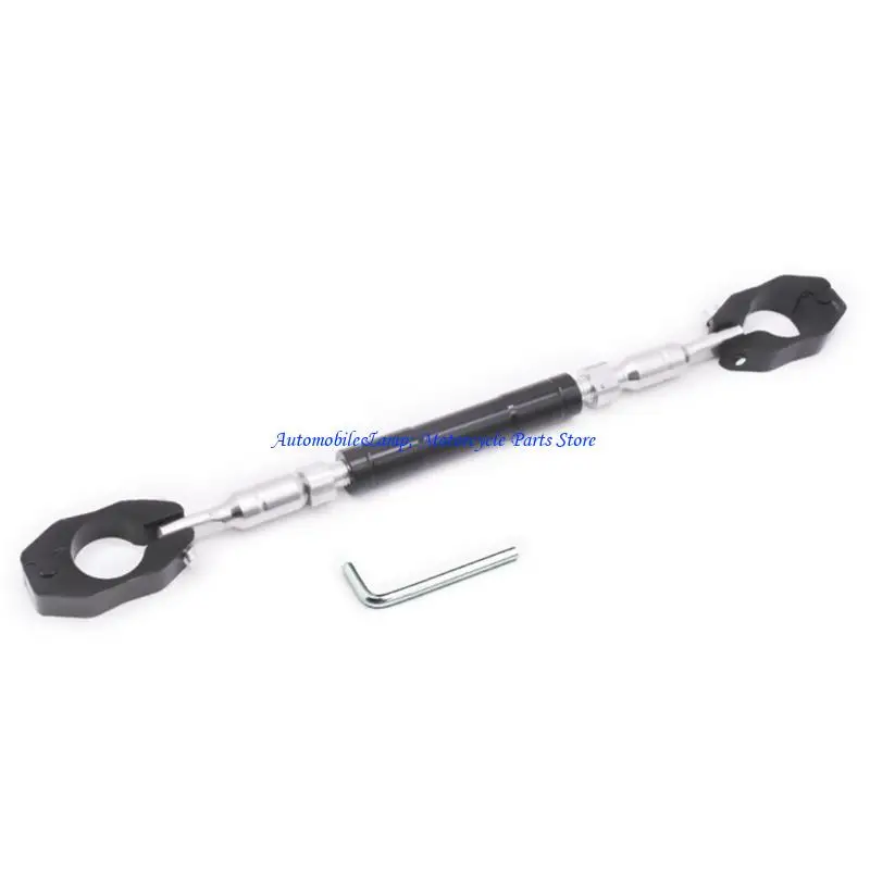 H7BD Adjustable Crossbar Balance Bracket Regulator Steering Wheel Reinforcing Motorcycle Balance Bar, Aluminum for All Riders