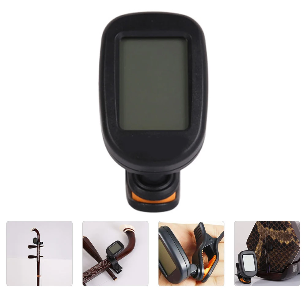 

1pc Musical Instrument Tuner Scale Black Plastic Metal Tool for Erhu Tuning Flexible Mode Practical Use Gift Idea