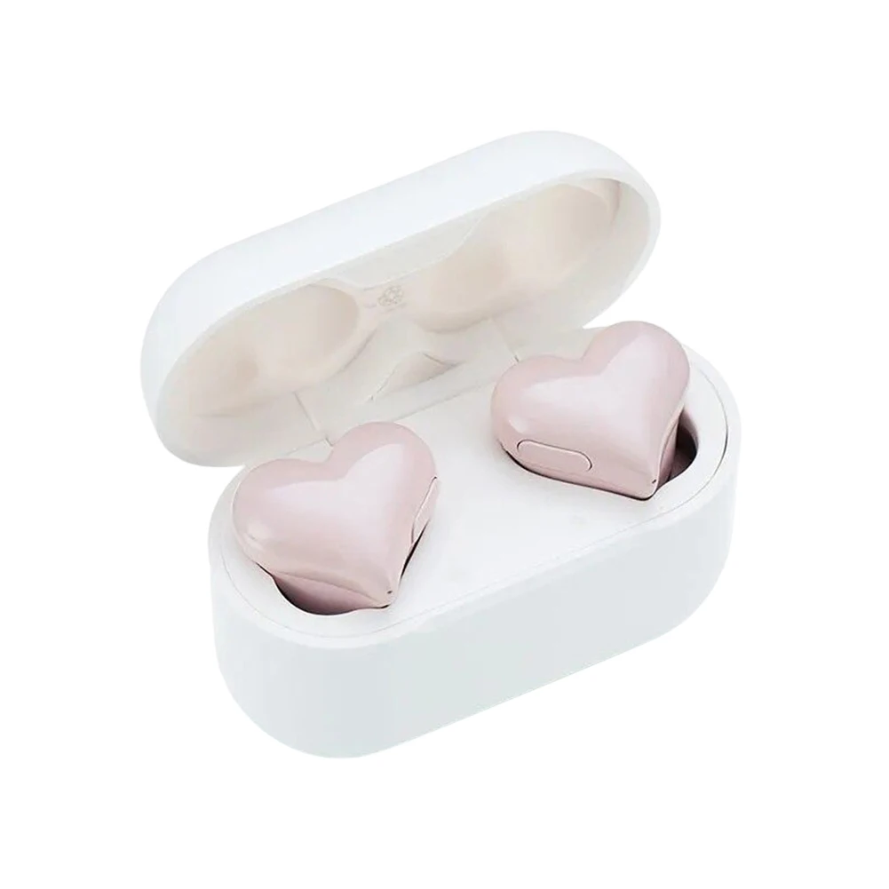 Wireless Earphones Hi-Fi Stereo Headphones Heartbuds Bluetooth-compatible In Ear for Student Girl Women