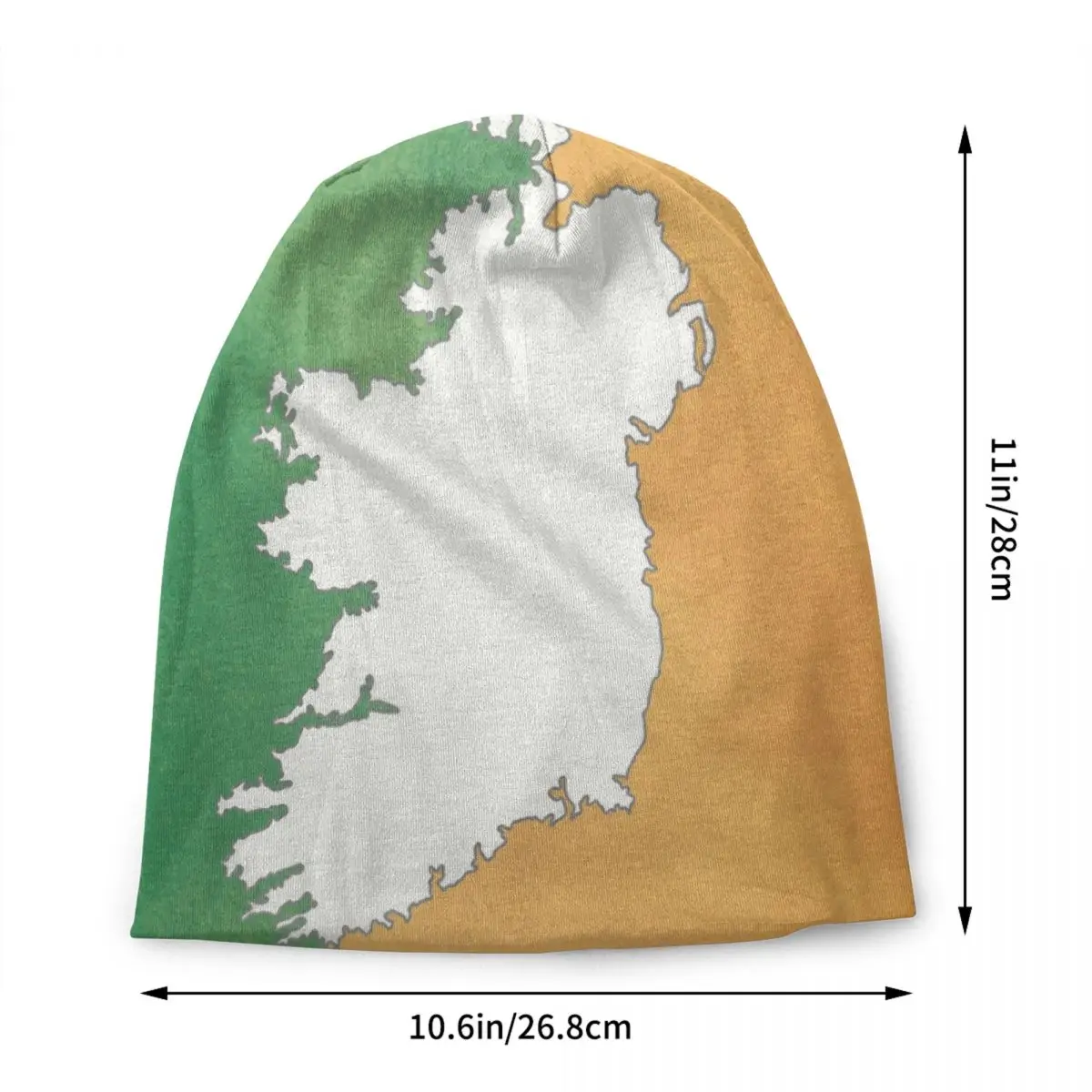 Retro Ireland Map In Irish Flag Bonnet Hats Cool Knitted Hat For Women Men Autumn Winter Warm Patriotic Skullies Beanies Caps