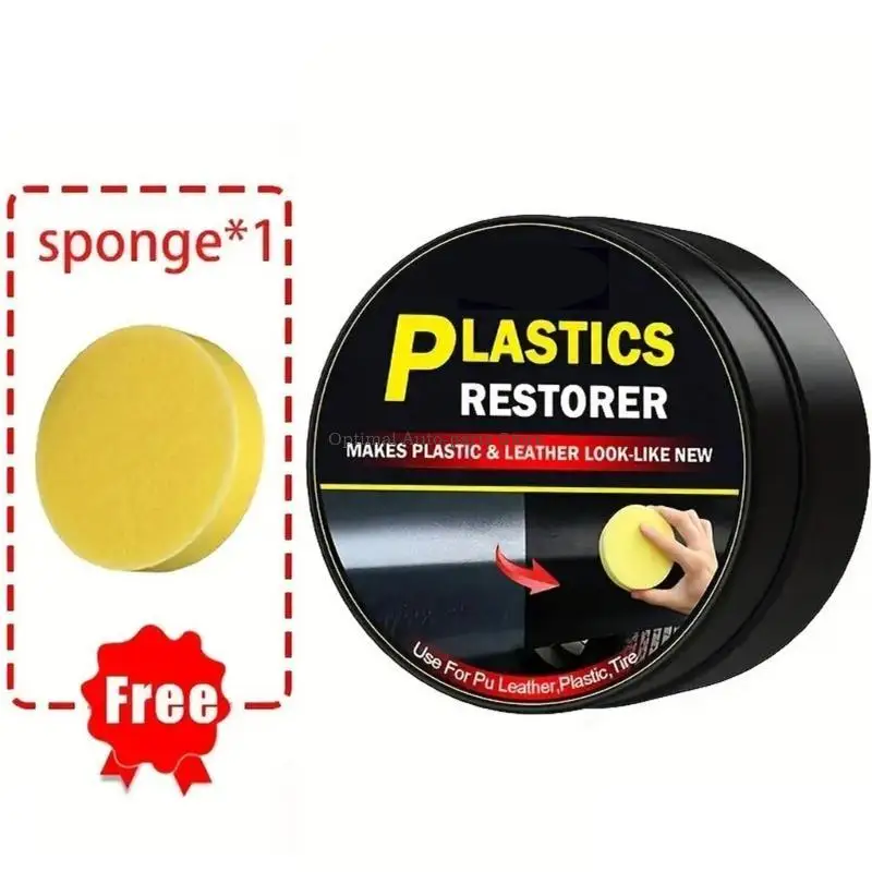 ขั้นสูงยานยนต์พลาสติก Revitalizer ขี้ผึ้งแดชบอร์ดรถ Polish & Protectant ป้องกันรอยขีดข่วนภายใน Auto Wax ชุด