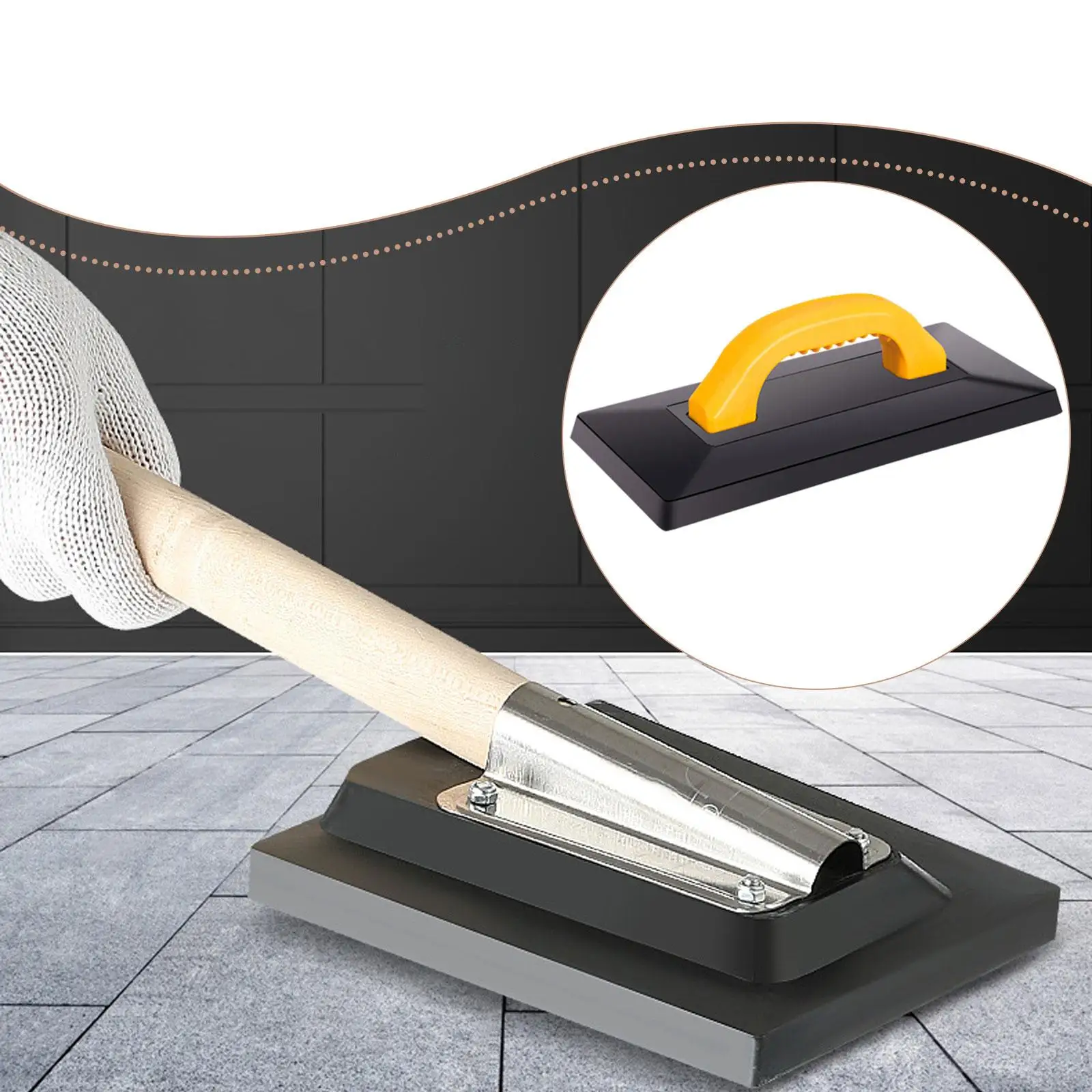 تعويم الجص مع مقبض مريح أداة تنعيم 30x14 سنتيمتر لعشاق DIY متعددة الوظائف مريحة مقبض قوس قاعدة مسطحة