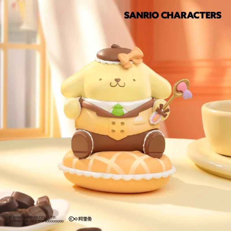 Sanrio familia cariño serie de dulces caja ciega lindo adorno de mesa hermoso regalo hello kitty kuromi my melody cinnamoroll