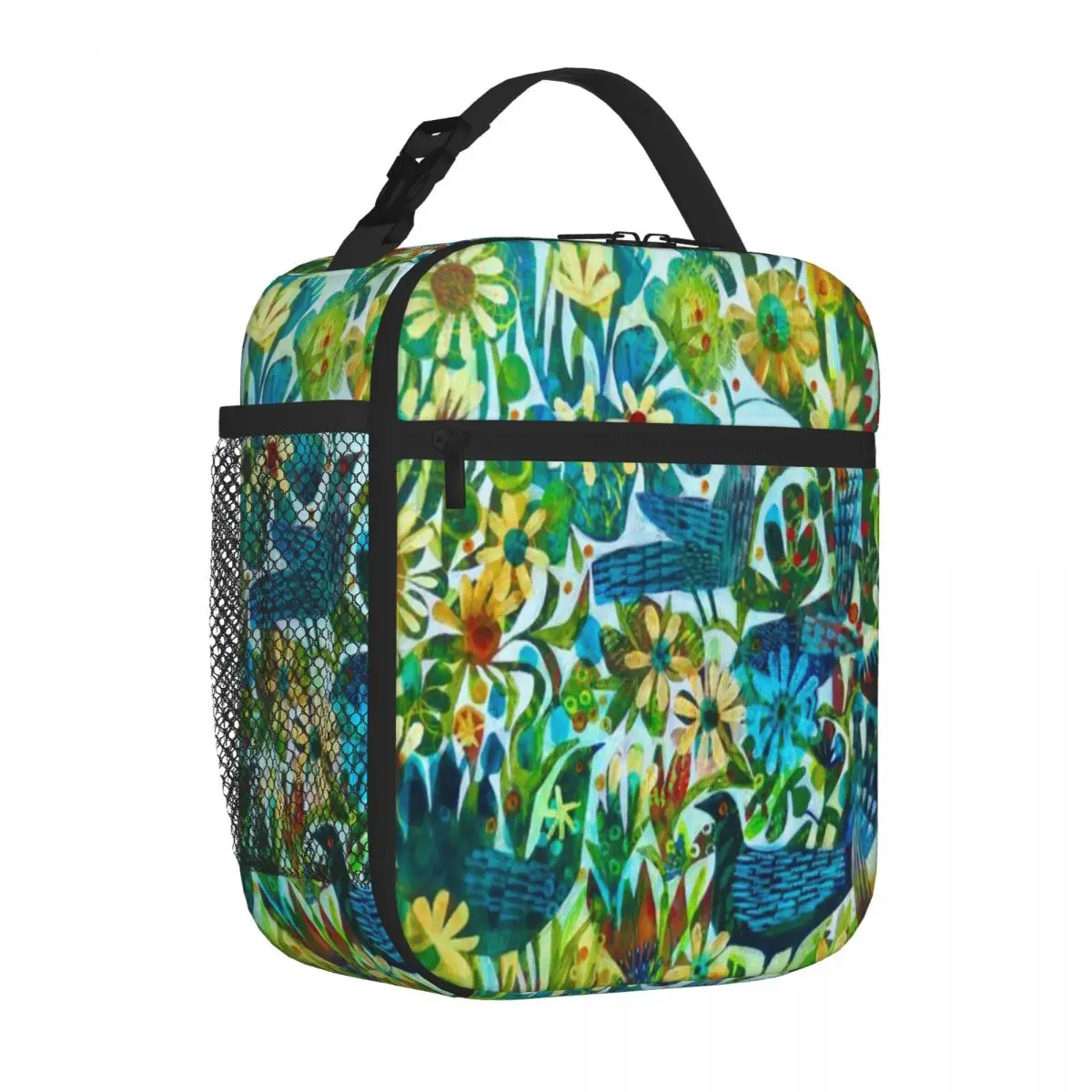 Hot Sale Summer Light An Este MacLeod Design Stitched Detail Leakproof Lunch Bag Daily Snack Storage Cooler Tote
