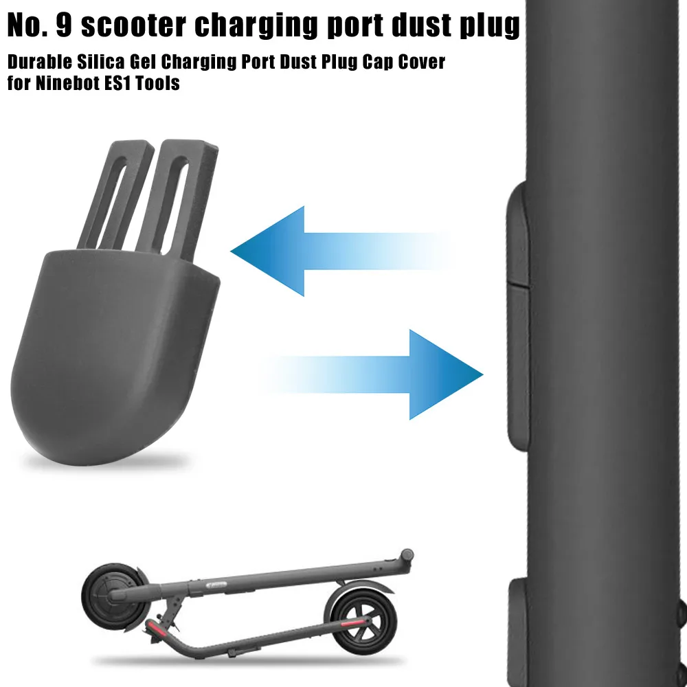 Battery Charging Port Dust Plug Rubber Case For Ninebot ES2 ES1 ES3 ES4 Batteries Power Charger Line Cover Electric Scooter Part