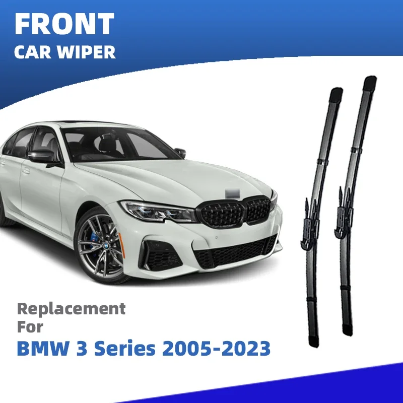 LHD Frontscheibenwischerblätter für BMW 3er M3 E90 E91 E92 E93 F30 F31 F34 G20 G21 2005–2023 2 Stück Windschutzscheiben-Zubehör
