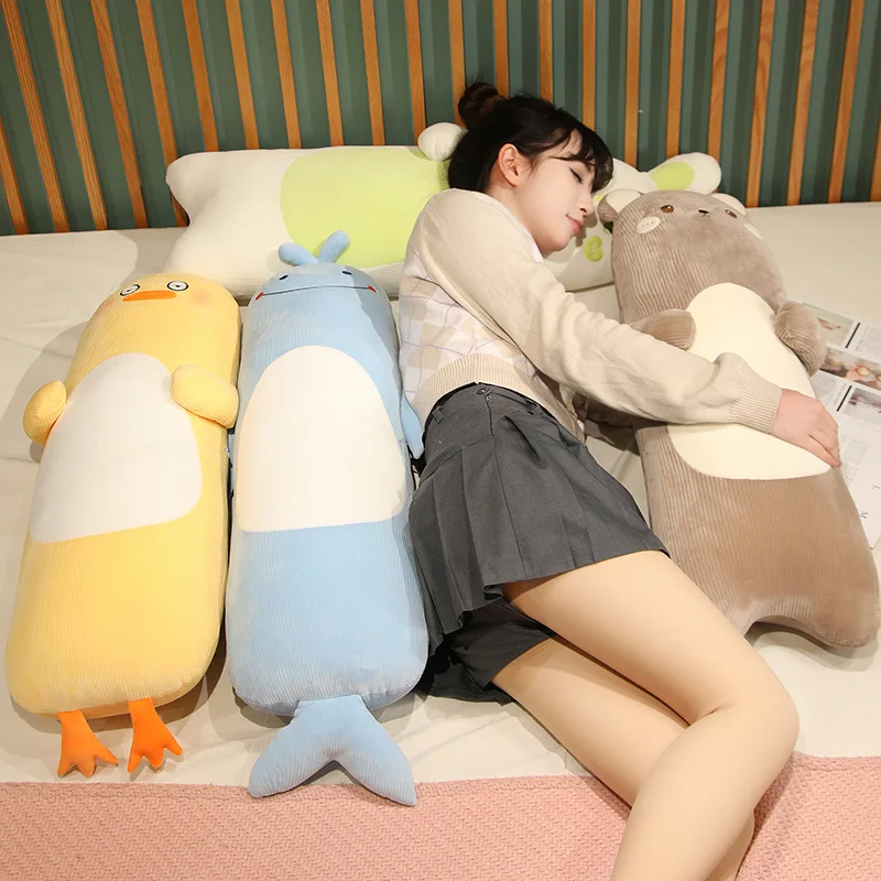 

Cute Animal Rabbit Bear Duck Chick Plush Toys Stuffed Soft Long Sleep Pillow Doll Cushion Kids Girls Gift