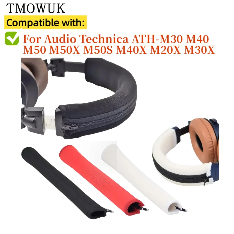 

Head band For Audio Technica ATH-M30 M40 M50 M50X M50S M40X M20X M30X Headphone Protector Zipper Headband knit Accessories