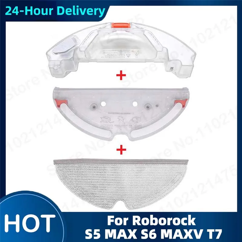 New For Roborock S5 MAX S50 MAX S55 MAX S6 MAXV T7 Tray Mop Cloth Rack Water Tank Part Robot Vacuum Cleaner Accessories