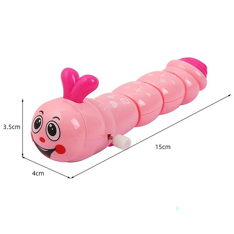 Cute Cartoon Caterpillar mechaniczne zabawki gąsienica chodząca gąsienica nakręca zabawki edukacyjne dla malucha