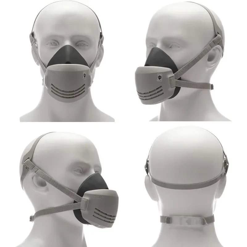 Industrial Dust Mask Reusable with Filter Cotton Dust Respirator Half-face Industrial Construction Anti-smog Safety Gas Mask