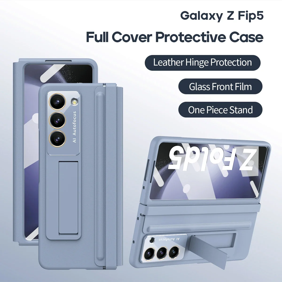 For Samsung Galaxy Z Fold 6 5 4 3 Case Leather Original Hinge With Touch Pen Kickstand Full Screen Protector Film Folding Cover