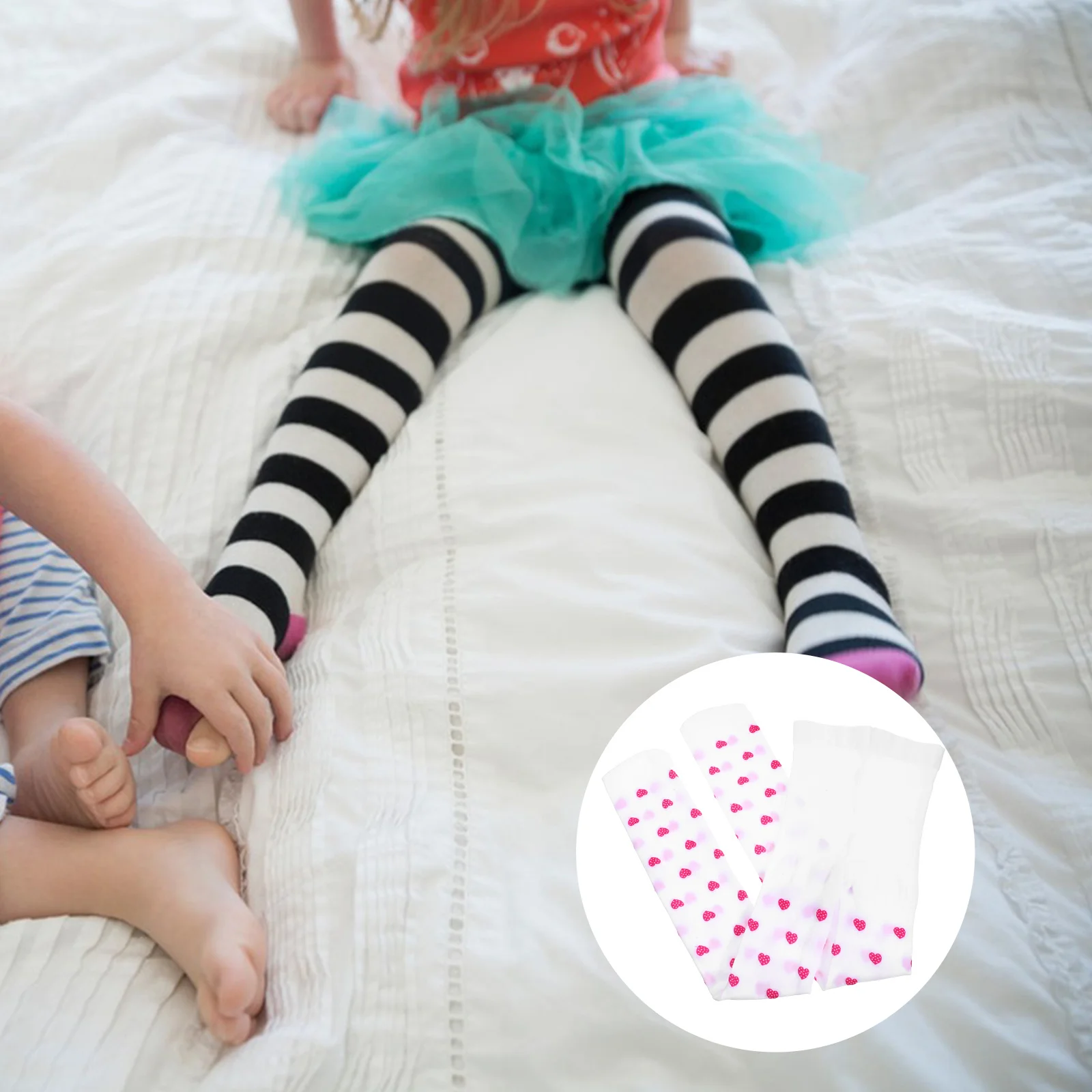 

Candy Colored Kids Dots Pantyhose Tight Hosiery Lightweight Nylon Spring Fall Leggings Slim Fit Fashionable Pattern