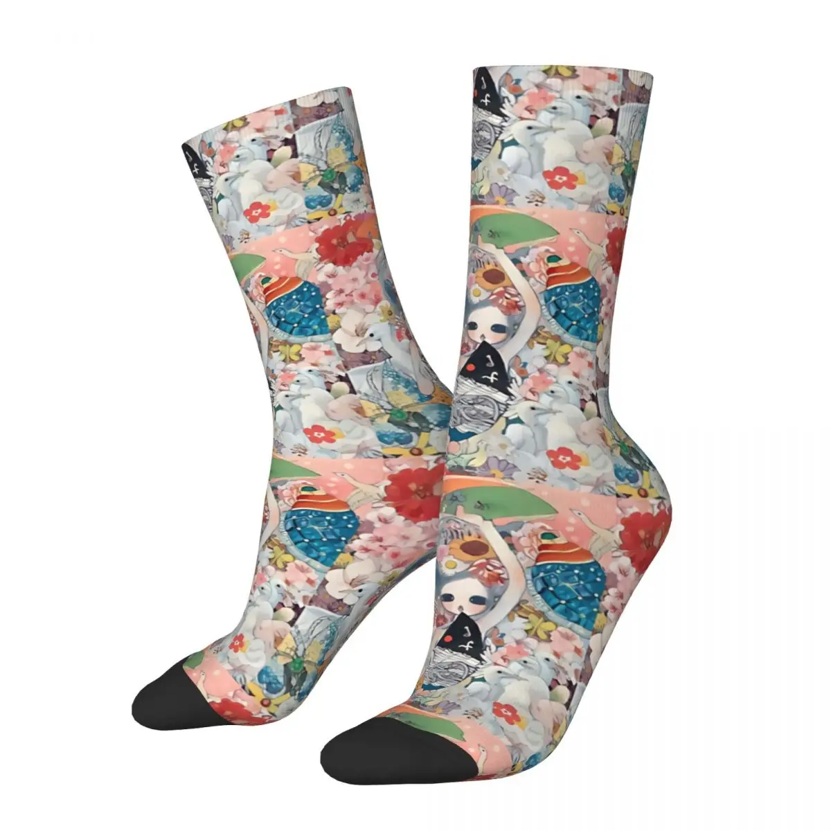 Goose Yoshimoto Nara Unisex Winter Socks Windproof Happy Socks street style Crazy Sock