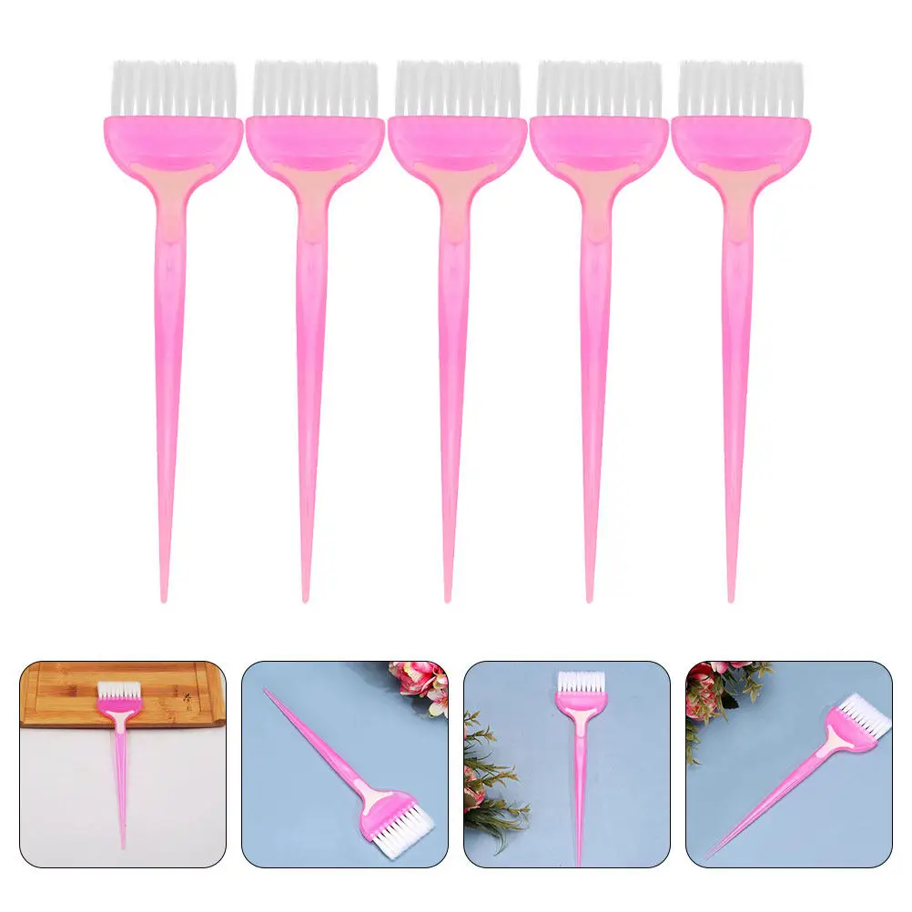 

5Pcs Hair Dye Brushes Reusable Salon Coloring Tools for Home DIY Hair Dye Application Accessories Tint Brush Hairdressing Tool