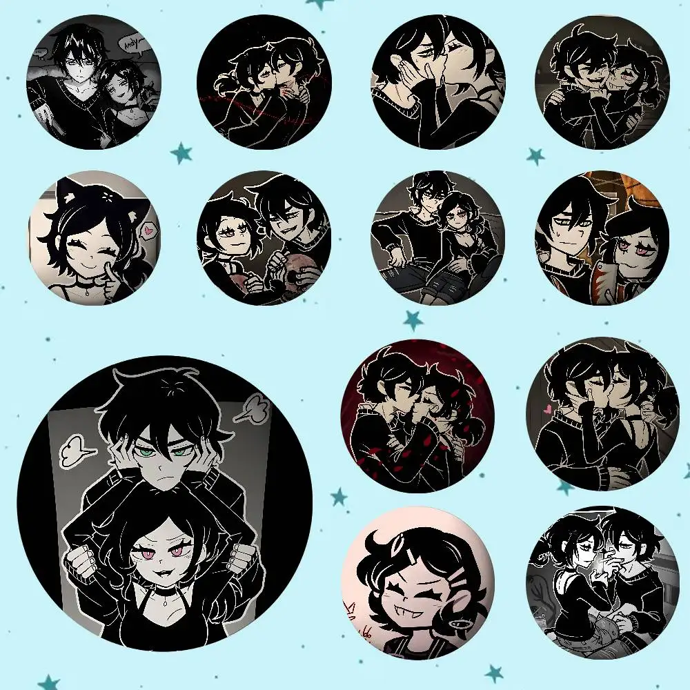 Game T-The Coffin Of Andy And Leyley-S Badges Tinplate Soft Button Pin Brooch Metal Badge Custom Jewelry Accessories Bag Lapel