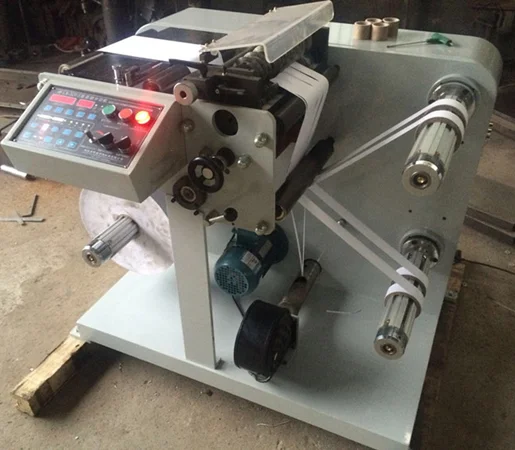 Automatic Roll Sticker Label Slitter Machine Rotary Label Slitting Rewinding Machine Bopp Tape Slitter Rewinder