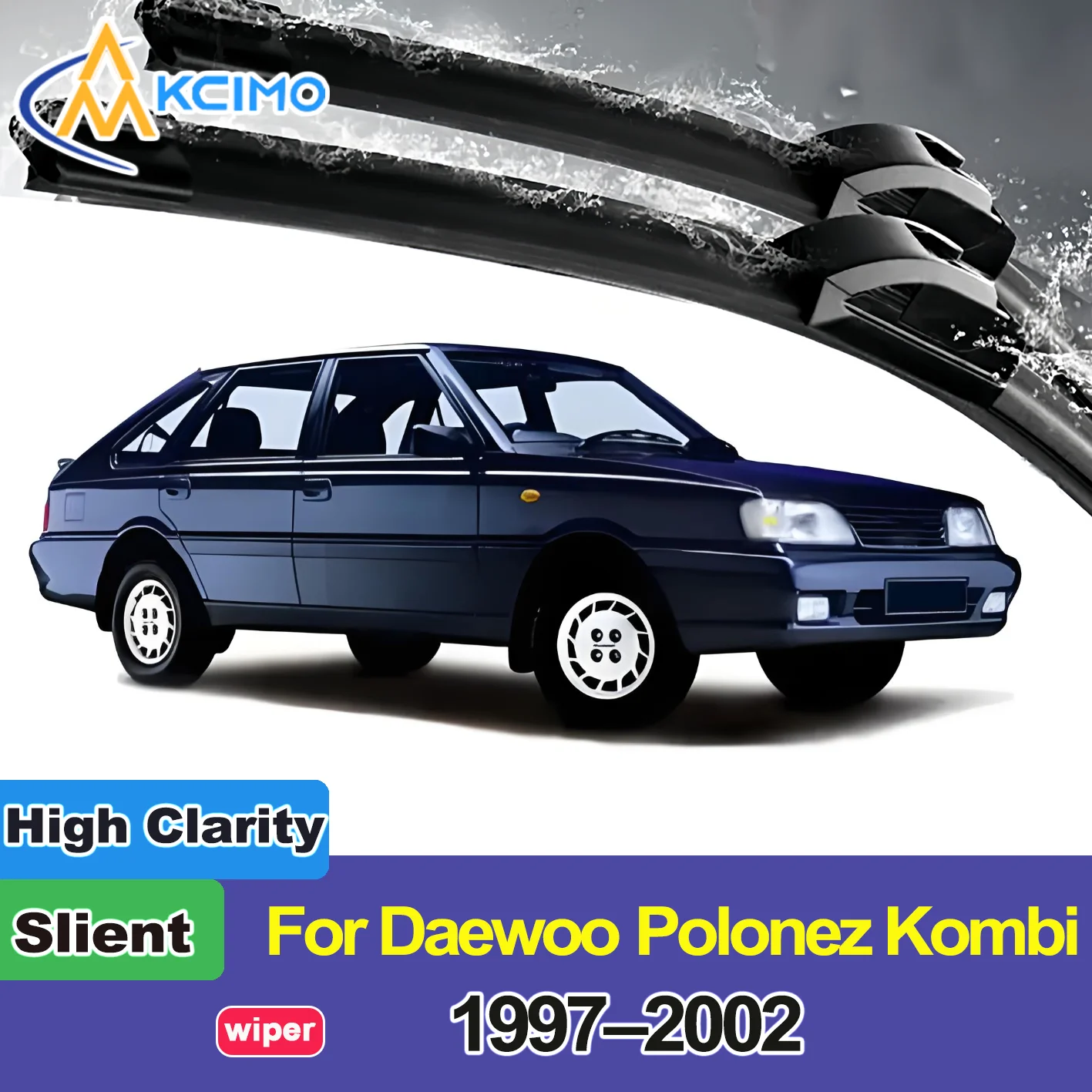 

2PCS New Front Windshield Wiper Blade for Daewoo Polonez Kombi 1997-2002 FSO Polonez/Daewoo Truck Plus Front Windshield Brush