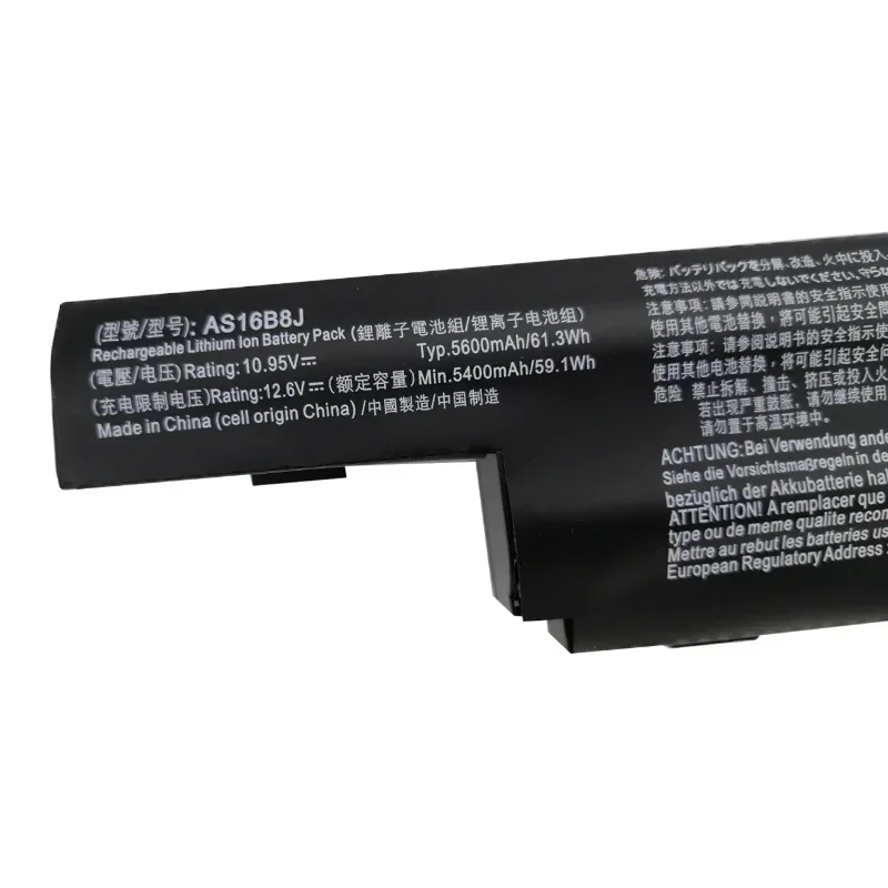 جديد 10.95V 5600mAh AS16B5J AS16B8J بطارية الكمبيوتر المحمول لشركة أيسر أسباير F15 F5-573G E15 E5-575G-51VI/53VG A315-21 A315-31