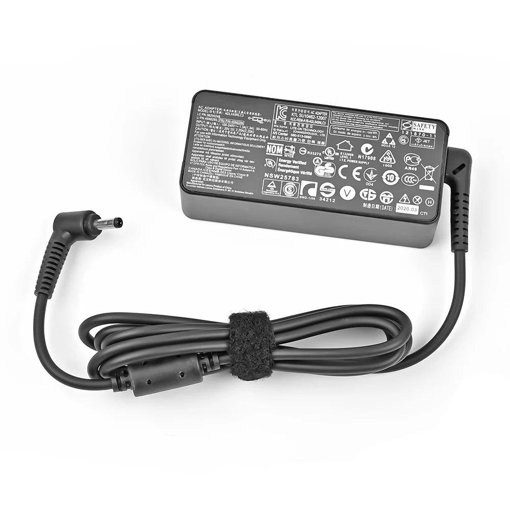 20 فولت 2.25A 45 واط 4.0*1.7 مللي متر محمول محول الطاقة لينوفو شاحن Ideapad 100 100s Yoga310 Yoga510 محول التيار المتردد شاحن ADL45WCC