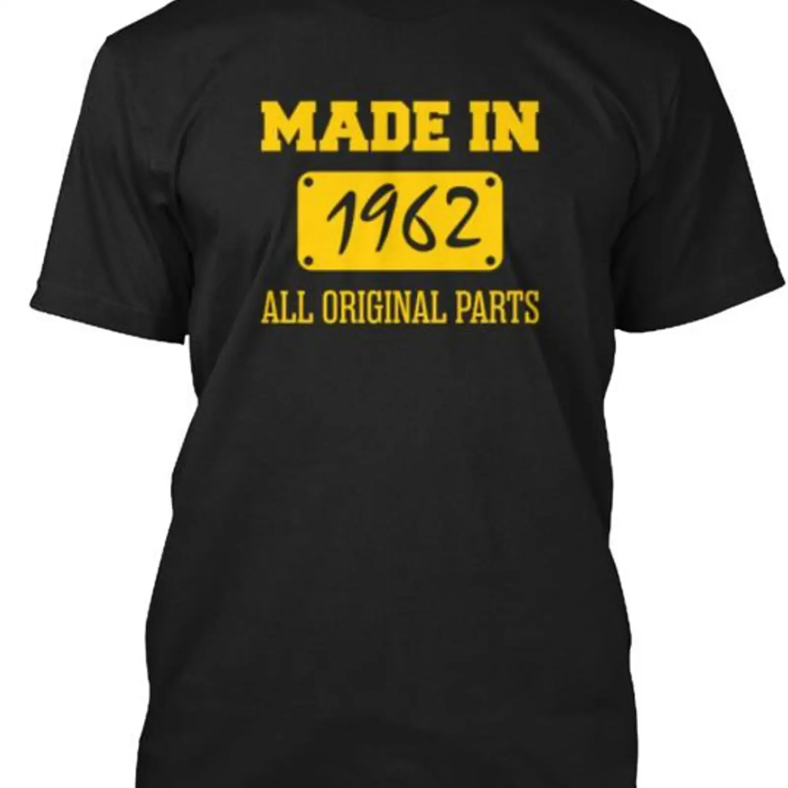 Camiseta vintage lavada hecha en EE. UU. en 1962, tallas S a 5XL, para uso diario, ligeramente unisex, estilo streetwear, elástica.