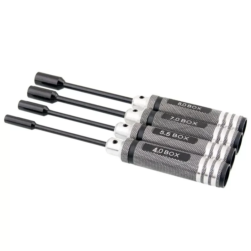 RC Tools Hex Screw Driver Set 4Pcs 4.0mm 5.5mm 7.0mm 8.0mm Hexagon Nut Socket Wrench For FPV Drone Cars Boat Repair Tools