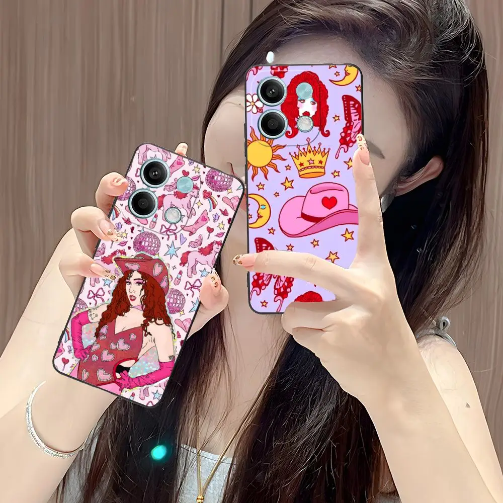 

Чехол для мобильного телефона Chappell Roan для POCO M6 M5 M4 M3 X7 X6 X5 X4 X3 F6 F5 F4 Pro GT 5G с цветной печатью, защитный роскошный красивый